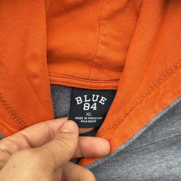 Vintage Illinois University grey hoodie size XL boxy cropped fit - Picture 3 of 6